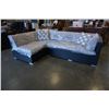 Image 1 : BRAND NEW RATTAN PATIO L SHAPE SECTIONAL 89"x57", ALUMINUM FRAME AND 2 THROW PILLOWS - RETAIL $1199