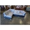 Image 2 : BRAND NEW RATTAN PATIO L SHAPE SECTIONAL 89"x57", ALUMINUM FRAME AND 2 THROW PILLOWS - RETAIL $1199