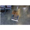 Image 2 : 2 BRAND NEW THICK TOP INDUSTRIAL LOOK ENDTABLES - RETAIL $149EA
