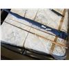 Image 1 : VINTAGE 10 FT FRENCH 2 PIECE RIVER ROD WITH BLUE SOCK