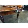 Image 3 : ANTIQUE CRANK OPERATED DINING TABLE WITH CRANK AND 2 LEAFS