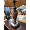 Image 2 : GLASS SHADE, METAL LAMP, AND DECORATIVE LAMP