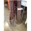 Image 2 : 2 LARGE GLASS PLANTERS OF DECORATIVE STICKERS
