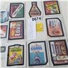 Image 2 : 14 DIFFERENT 1980S WACKY GUM CARDS W/ SERIES 4 CHECK LISTS