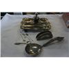 Image 2 : SILVER PLATED INKWELL W/ STAMP SMELLIE 1820 AND OTHER COLLECTIBLES