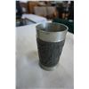 Image 2 : VINTAGE PAIR OF FINE REIN ZINNN PEWTER TUMBLERS EMBOSSED W/ OLYMPIC SPORTS SCENES
