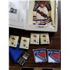 Image 2 : NEW YORK RANGERS JERSEY 2 PATCHES, 1 LARGE AND 3 MINI HANGERS NHL LOT - RETAIL $250