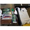 Image 1 : RARE DEFUNCT HARTFORD WHALERS LOT POLO SHIRT, 4 LICENSE PLATES, 2 FRAMES, 3 JERSEY PATCHES - RETAIL 