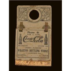 Coca Cola Cardboard Telephone Index