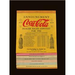 Coca Cola Dealers Contest Announcement