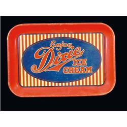 Dixie Ice Cream Tin Serving Tray