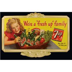 7-UP Die Cut Cardboard String Hanger