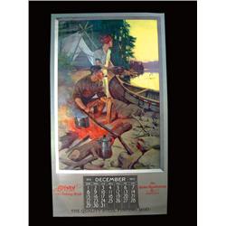 1912 Bristol Fishing Rod Calendar