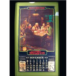 1933 Winchester Western Calendar