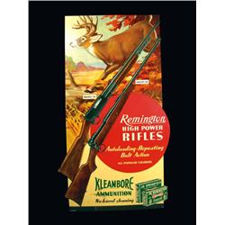 Remington Die Cut Cardboard Sign