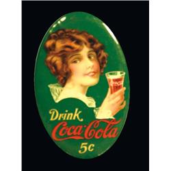 1914 Coca Cola Celluloid Pocket Mirror