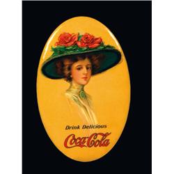 1911 Coca Cola Celluloid Pocket Mirror