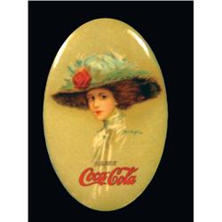 1910 Coca Cola Celluloid Pocket Mirror