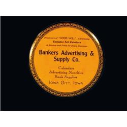Bankers Paperweight Mirror