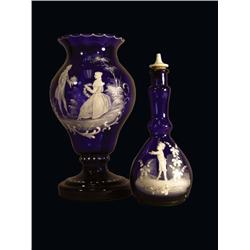 Mary Gregory Barber Bottle, Bucket