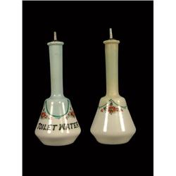 Pair of Koken Barber Bottles