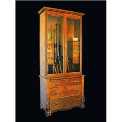 Oak Gun Cabinet