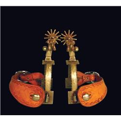 D.Vogt Silver Inlaid Spurs
