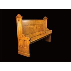 Quarter sawn Oak Church Pew