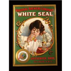 White Seal Brewing Co. Celluloid Sign