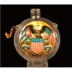 Label Under Glass Military Flask