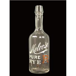 Melrose Pure Rye Whiskey Bottle