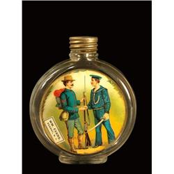 Label Under Glass Military Flask