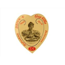 Coca Cola Heart Shape Bookmark