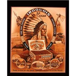 Iroquois Cigars Paper Sign