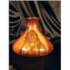 Image 1 : Milk Glass Vase Indian Motif