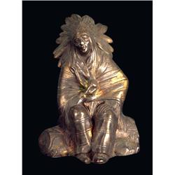 Native American Metal Figure