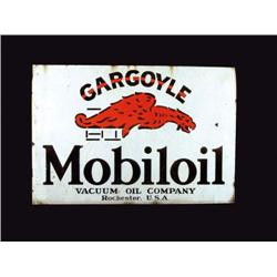 Mobile Oil Porcelain Flange Sign