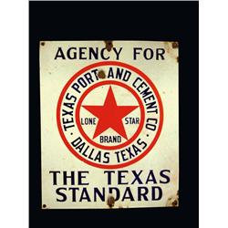Texas Port and Cement Porcelain Sign
