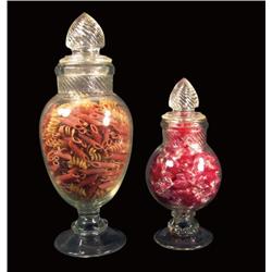 Two Columbia Candy Jars