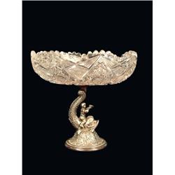 Pairpoint Cut Glass Compote