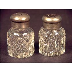 ABP Cut Glass Salt/Pepper Shakers