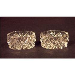 Two ABP Cut Glass Salt Dips