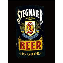 Stegmaier Beer Porcelain Corner Sign