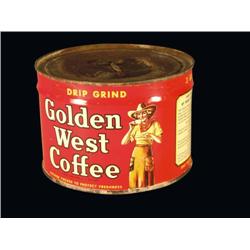 Unopened Golden West 1# Coffee Tin