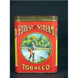 Forest and Stream Pocket Tobacco Tin