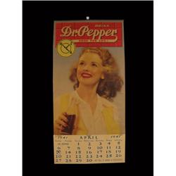 1941 Calendar for Dr. Pepper