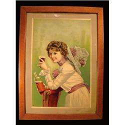 Moxie Embossed Tin Sign