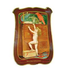 Red Raven Splits Self Framed Tin Sign