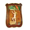 Image 1 : Red Raven Splits Self Framed Tin Sign