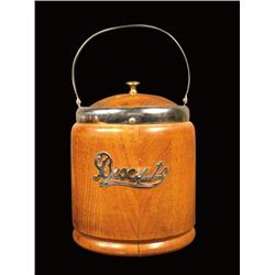 Oak Biscuit Jar